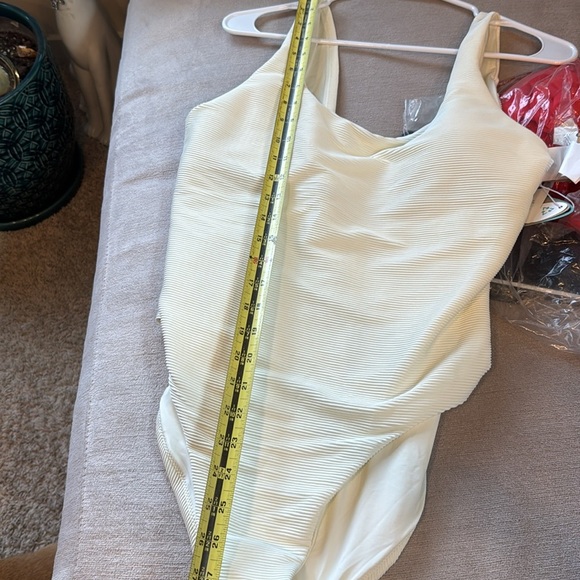 NWT Prana Women’s Sun Fun One Piece Swimsuit in Ottoman Horchata (Ivory) - Picture 11 of 11